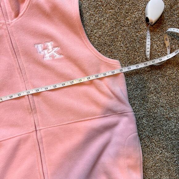 Weatherproof Women's Pink Fleece Vest.  UK Logo on Chest.  Size Large - Picture 4 of 7